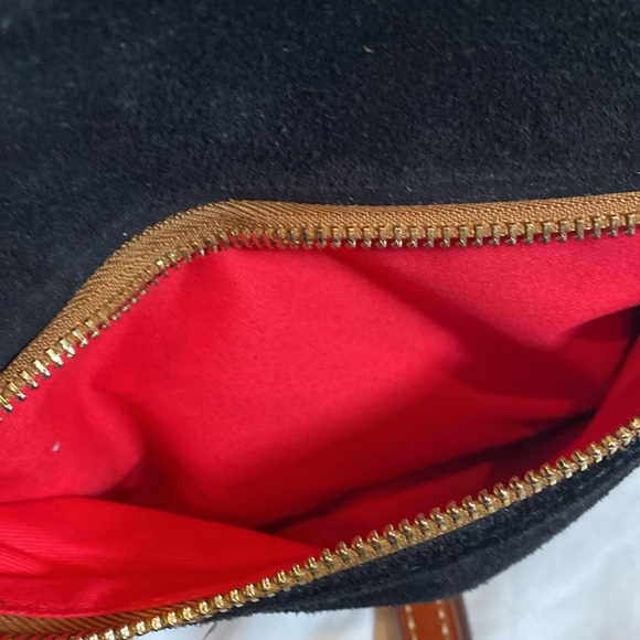Dooney & Bourke Black Suede Crossbody Bag - Picture 8 of 12